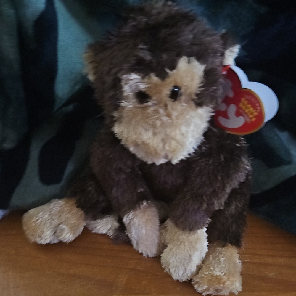 Brown Plush Monkey Toy
